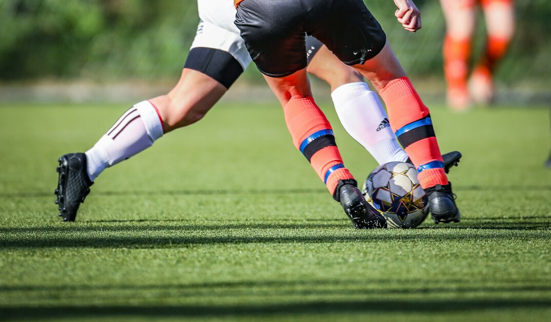soccer player on field
